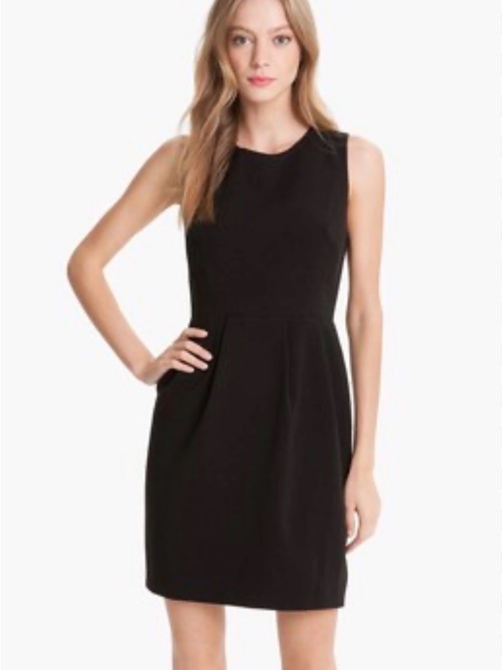 kate spade Black Sleeveless Pleated Mini Dress